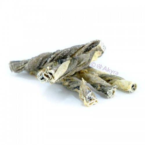 Snack voor honden - Akyra - Kabeljauwhuid twists