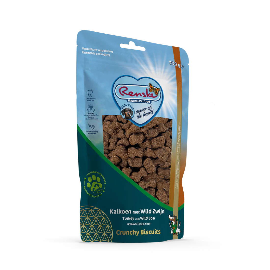 Snack voor honden - Renske - Crunchy kalkoen met wild zwijn