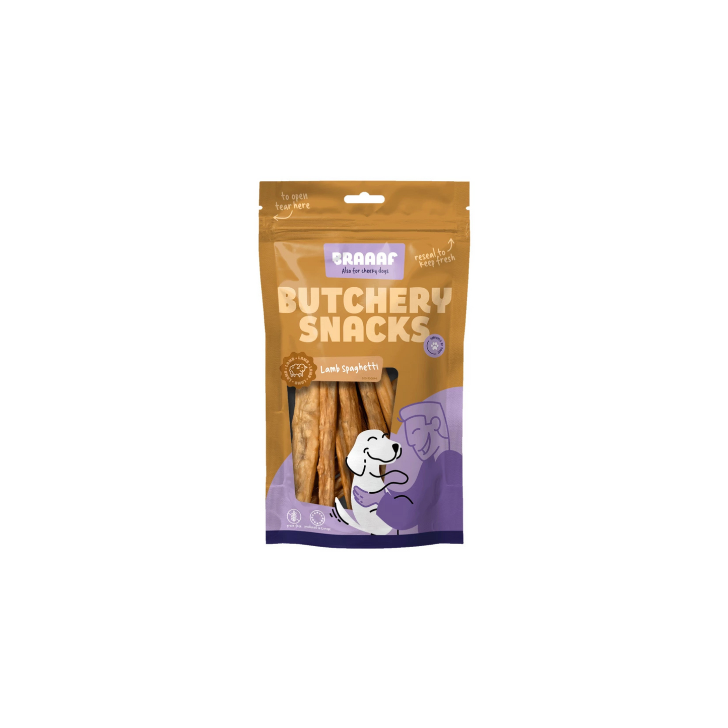 Hondensnack - Braaaf - Butchery Snacks Lamsspaghetti 85 g