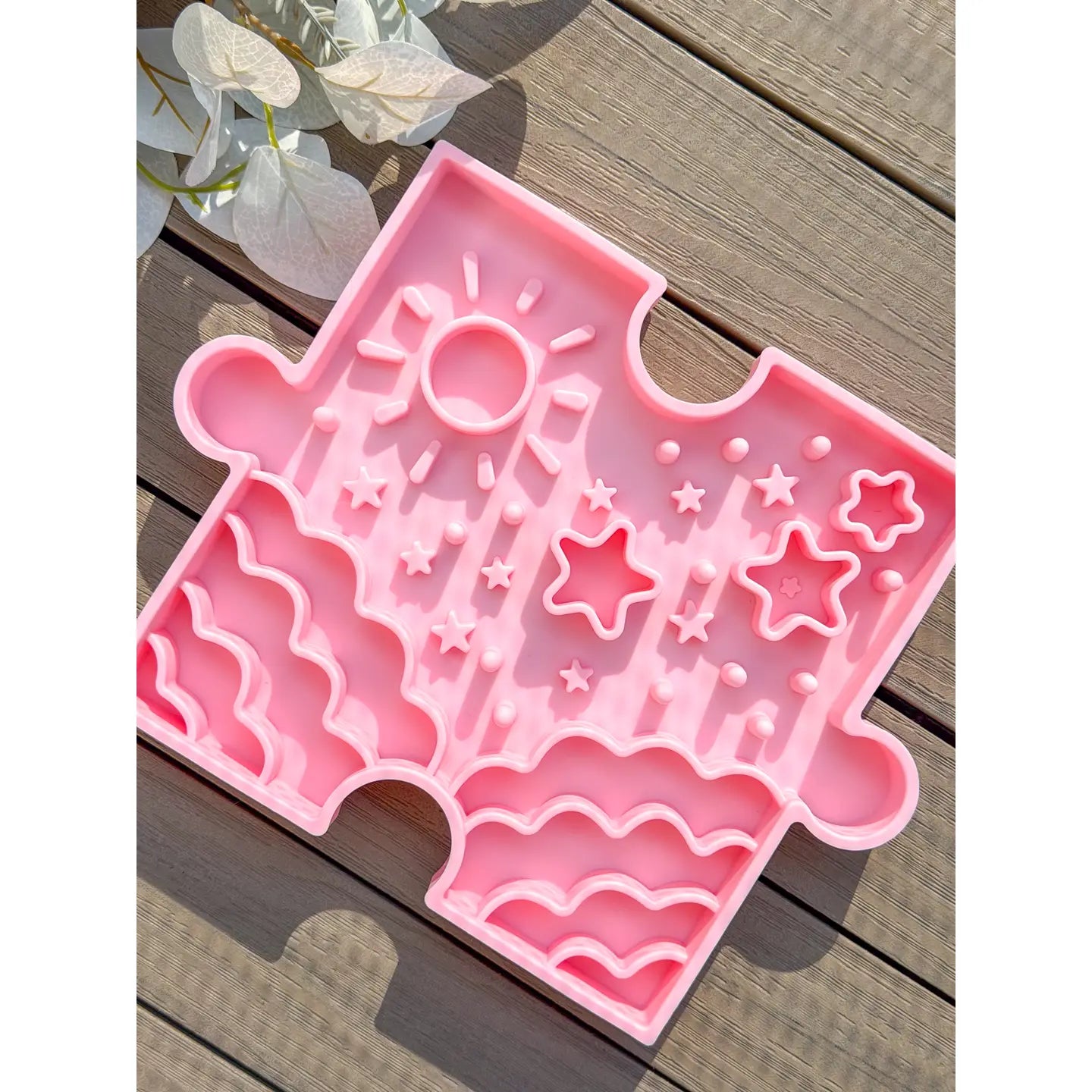 Doggotique - Puzzle Slow Bowl Sky - Roze, Groen en Blauw