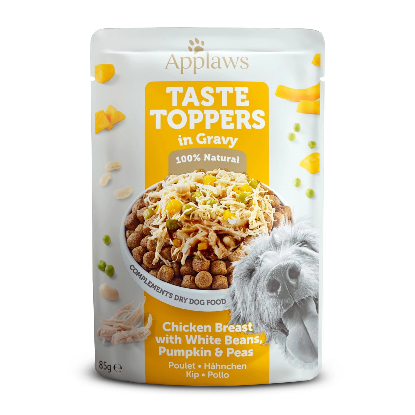 Applaws - Dog Taste Toppers - Kip met witte bonen in jus 85 gr.