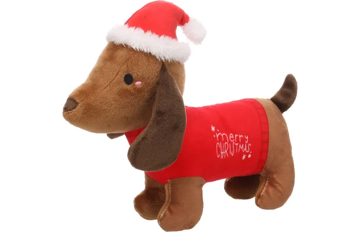 Kerst hondenspeelgoed - Flamingo - Tikko Hond Bruin