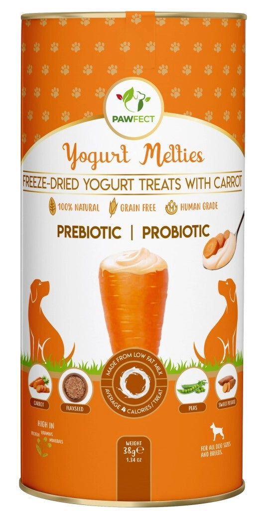 Pawfect - Freeze Dried Yoghurt - hondensnack met Wortel