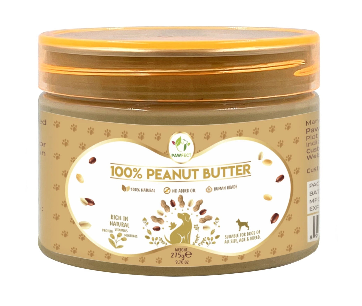 Hondenpindakaas - Pawfect - Naturel