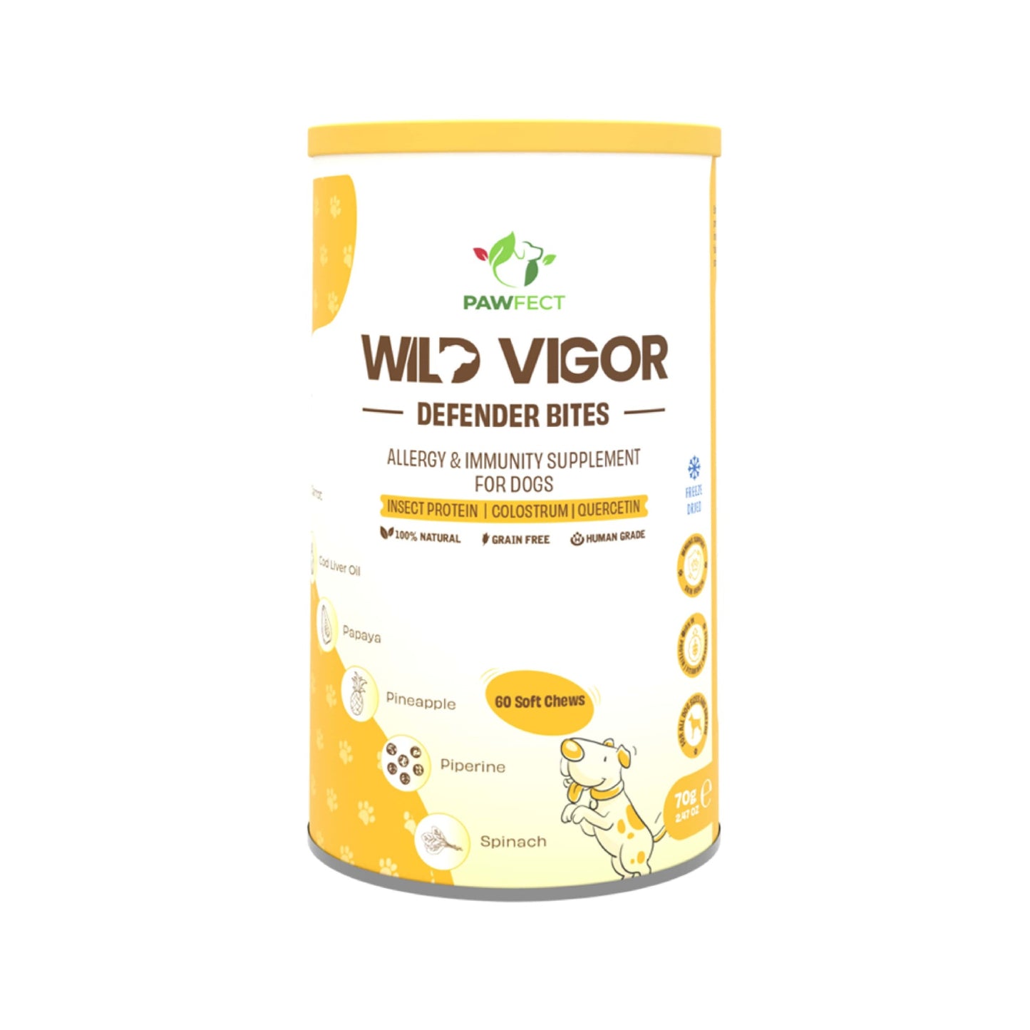 Pawfect - Wild Vigor Defender Bites 70 gr