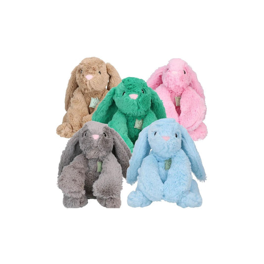 Hartslag hondenknuffel - Cozy Dog - groen, roze, blauw, grijs en bruin