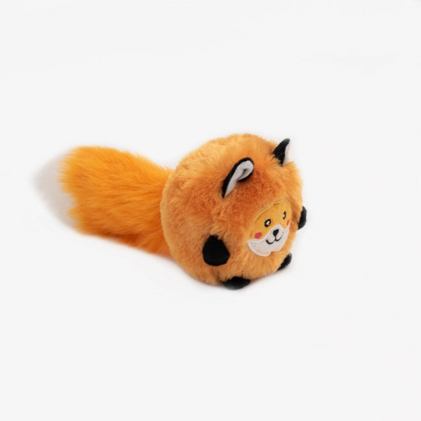 Hondenspeelgoed - Zippy Paws - Bushy Throw - Eekhoorn, vos en racoon