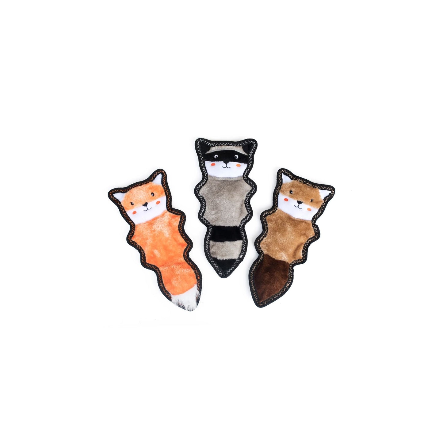 Sterk hondenspeelgoed - ZippyPaws - Vos, wasbeer en eekhoorn