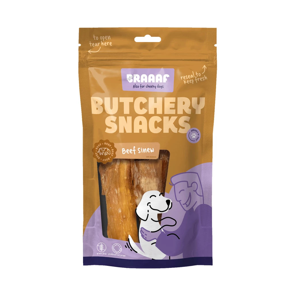 Hondensnack - Braaaf Butchery Snacks Runderpees 150 g