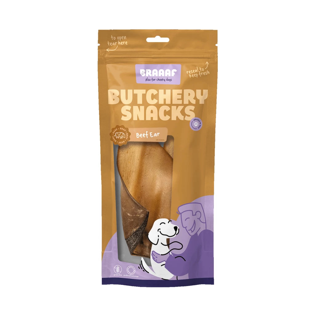 Hondensnack - Braaaf Butchery Snacks Runderoor 2 stuks