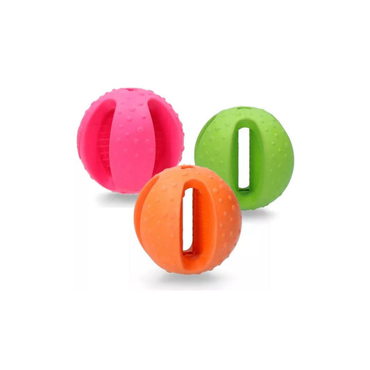 Hersenwerk voor honden in de vorm van een bal- Dog Comets - Polaris - groen, roze en oranje