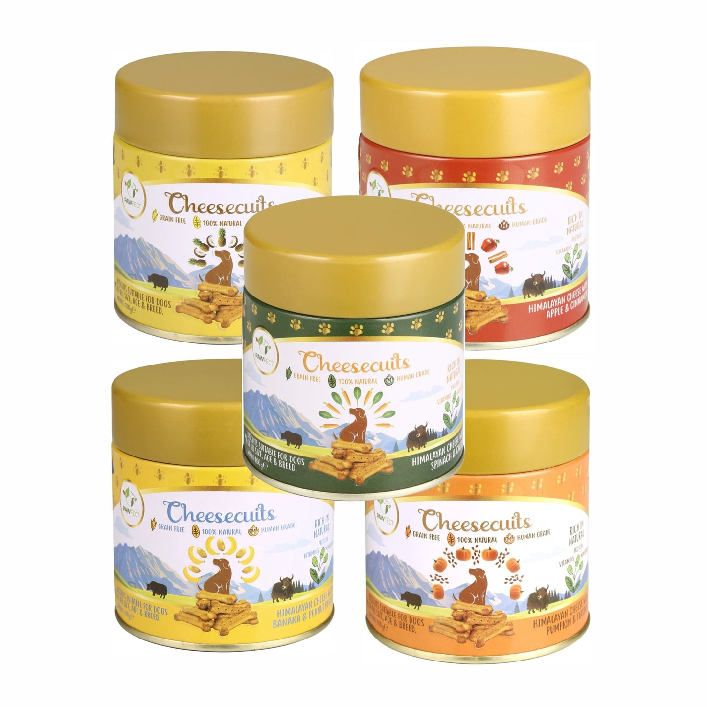 Snack voor honden - Pawfect - Cheesecuits (Kaas biscuits)