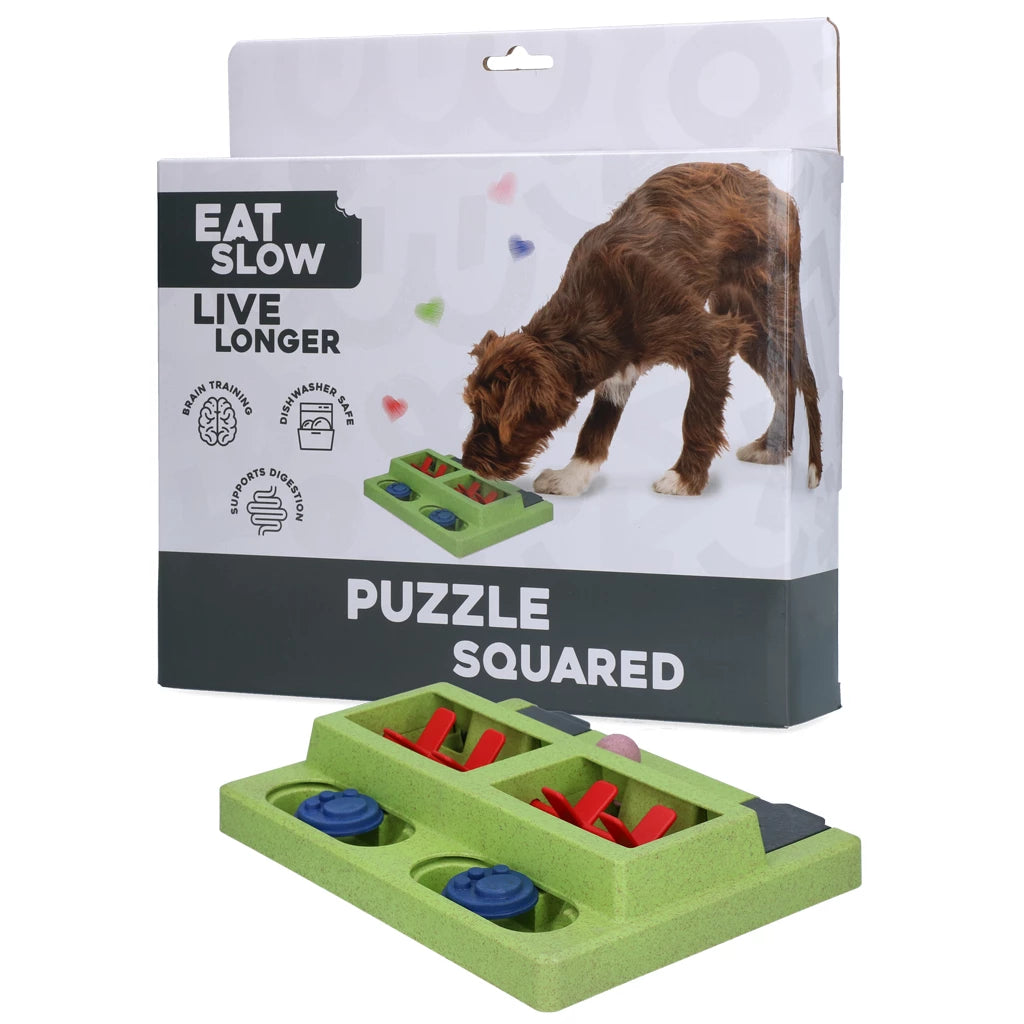 Hersenwerk voor honden - Eat Slow Live Longer - Puzzle Squared