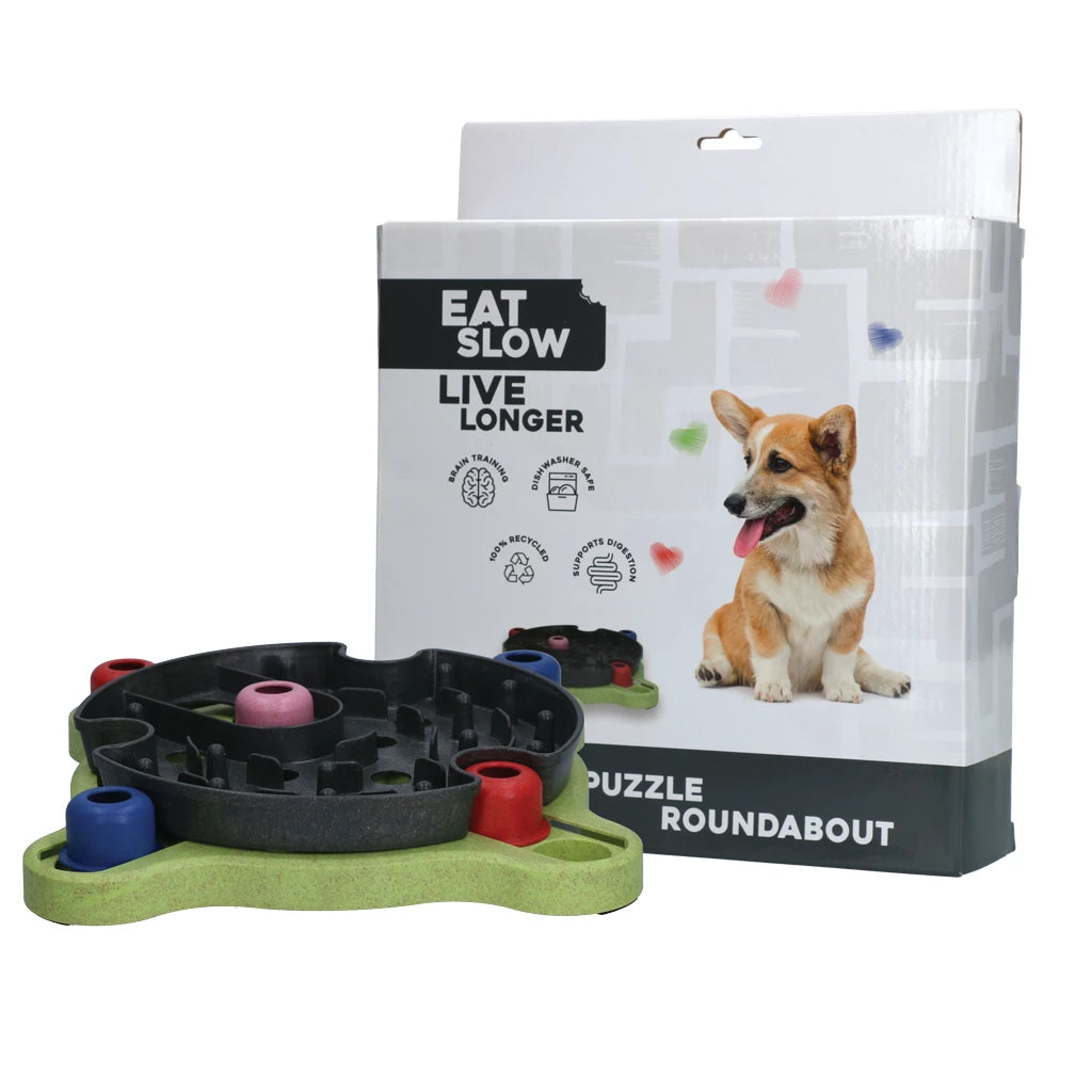 Hersenwerk voor honden - Eat Slow Live Longer - Puzzle Roundabout