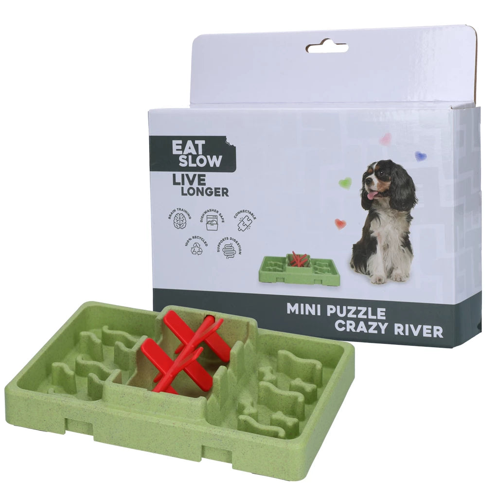 Hersenwerk voor honden - Eat Slow Live Longer - Mini Puzzle Crazy River