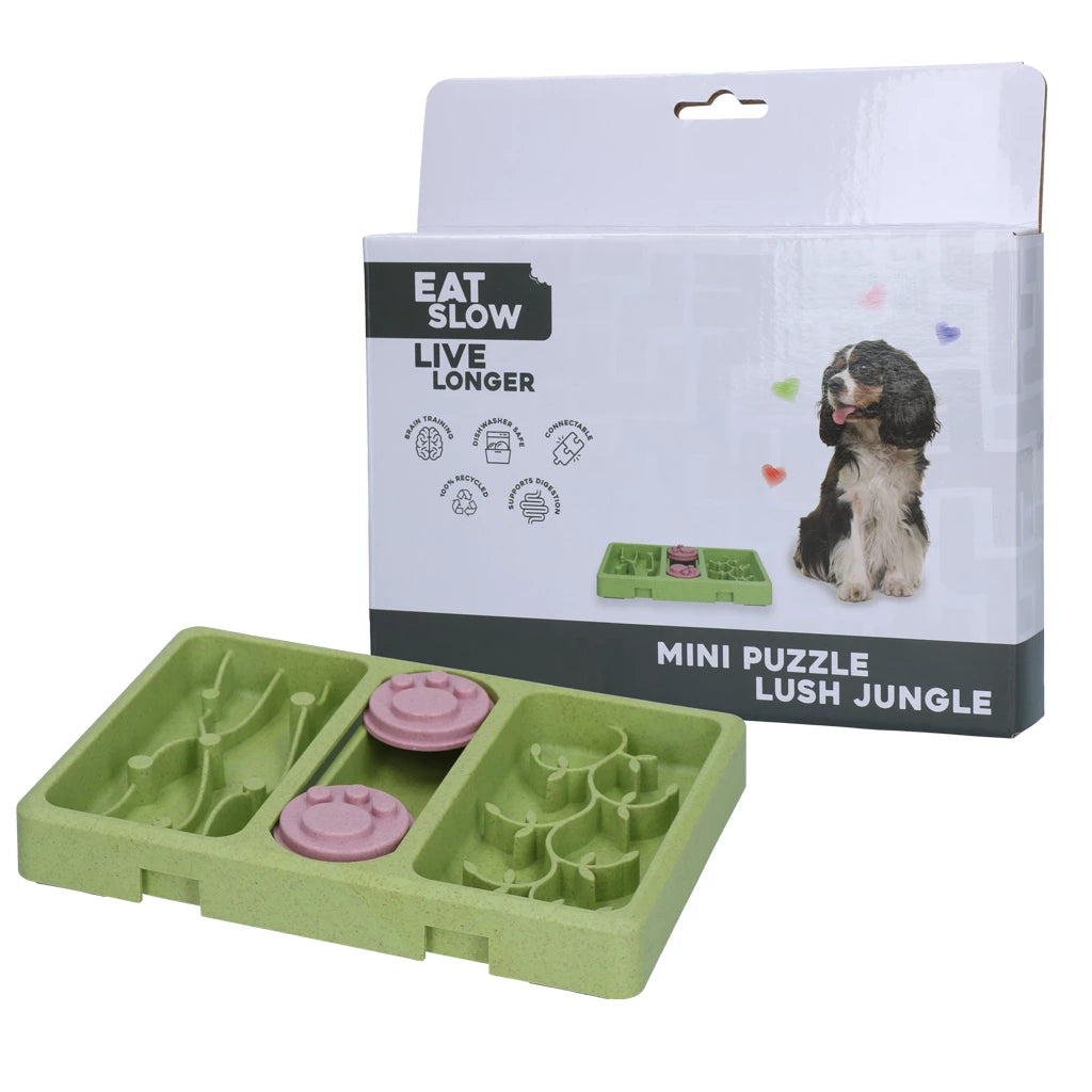 Hersenwerk voor honden - Eat Slow Live Longer - Mini Puzzle Lush Jungle
