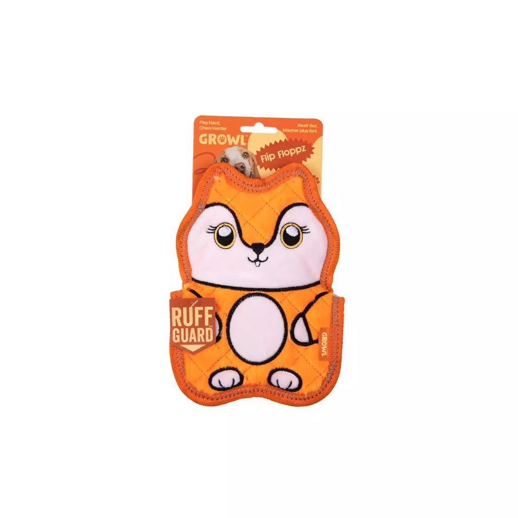 (Sterk) hondenspeelgoed - Growl - Flip Floppz Fergie de Vos