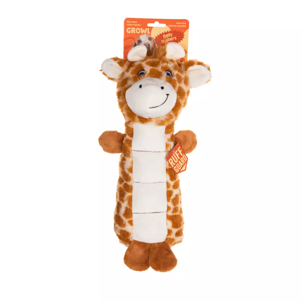 (Sterk) hondenspeelgoed - Growl - Belly Busters Ginny de Giraffe