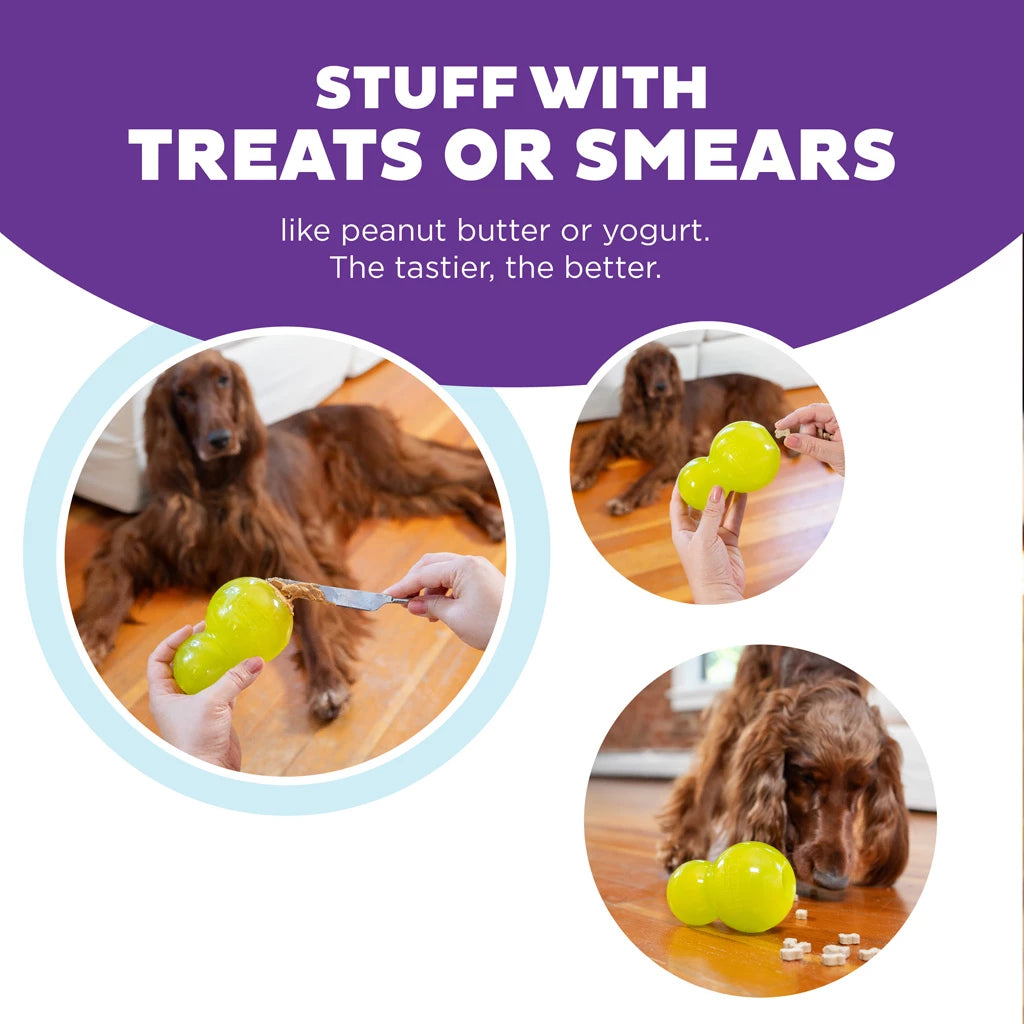 Intelligentie speelgoed voor honden - Outward Hound - Double-Tuff L Groen