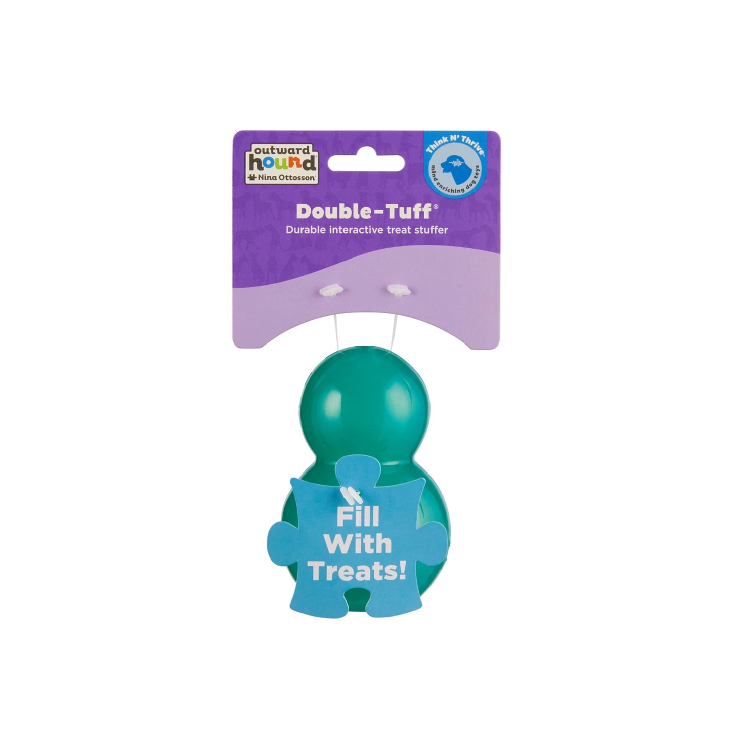 Intelligentie speelgoed voor honden - Outward Hound - Double-Tuff M Blauw