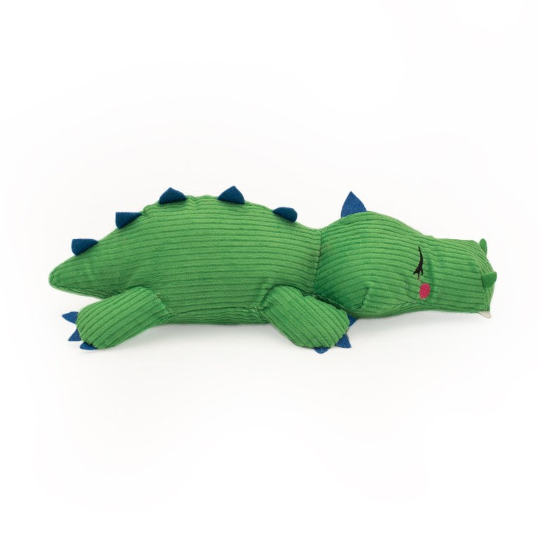 Stil hondenspeelgoed - Snooziez with Shhhqueaker – Zippy Paws - krokodil, beer, olifant en konijn