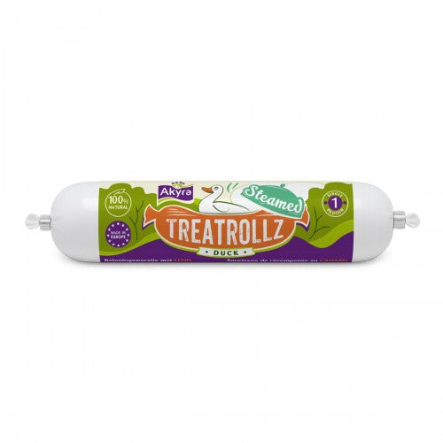 Snack voor honden - Akyra - steamed treatrollz Eend