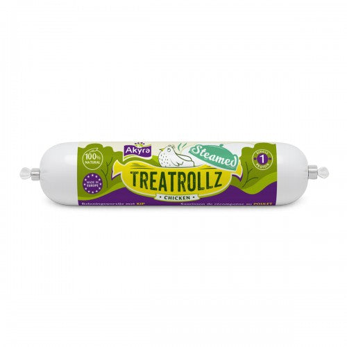 Snack voor honden - Akyra - Steamed Treatrollz Kip