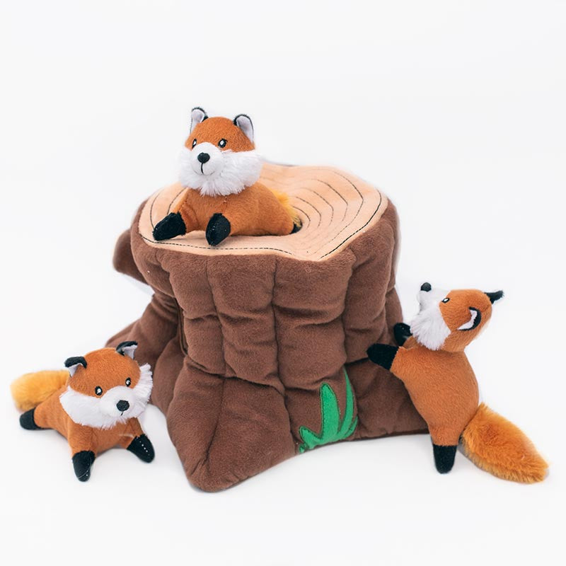 Hondenspeelgoed - Zippy Paws - Zippy Burrow – Fox Stump