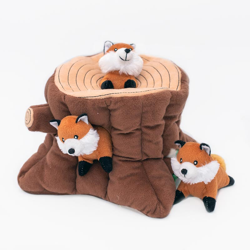 Hondenspeelgoed - Zippy Paws - Zippy Burrow – Fox Stump