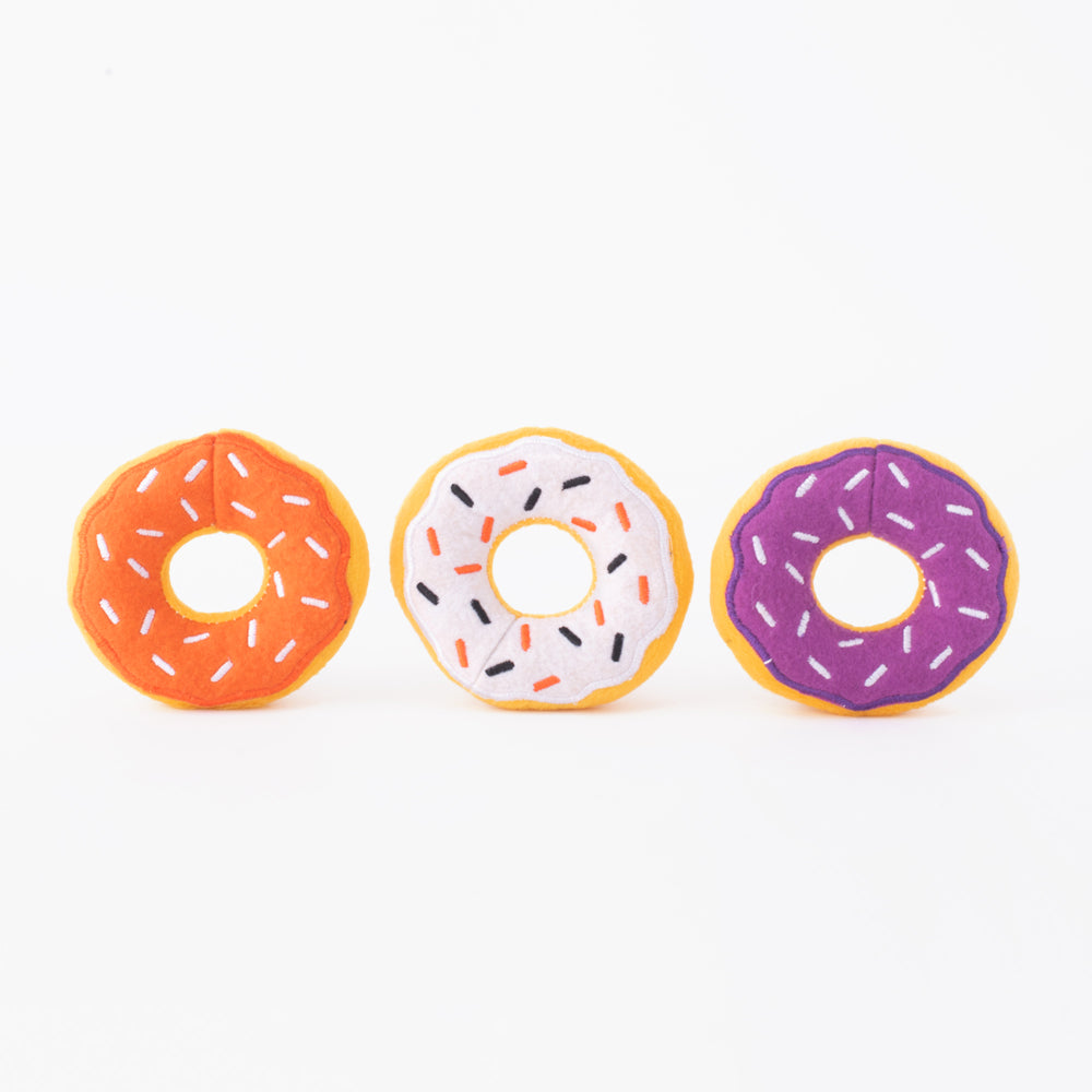 Hondenspeelgoed - Zippy Paws - Halloween Miniz Donutz 3-pack