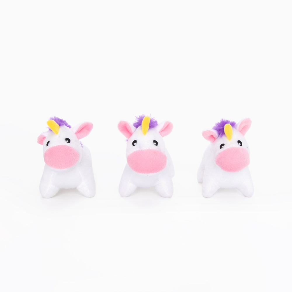 Hondenspeelgoed - Zippy Paws - Miniz 3-pack Unicorns