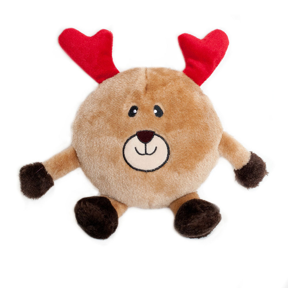 Kerst hondenspeelgoed - Holiday Brainey Reindeer
