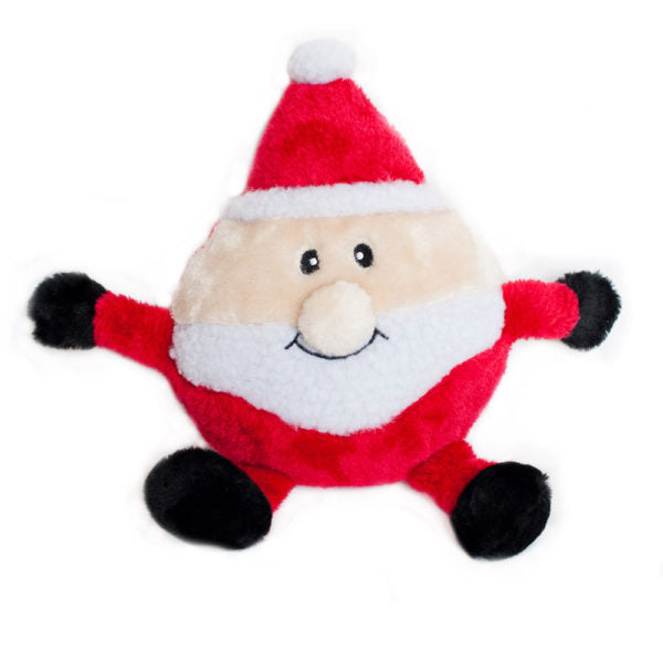 Kerst hondenspeelgoed - Holiday Brainey Santa