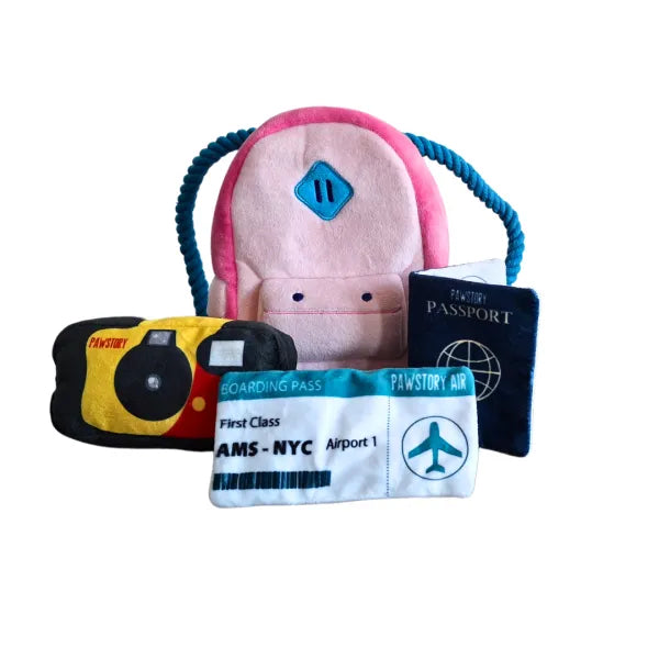 Hondenspeelgoed - Pawstory - Snuffles Billy Backpack 3-in-1