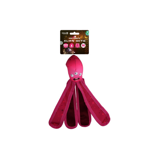 Sterk hondenspeelgoed - Dog Comets Alien Octo - Groen, Oranje en roze