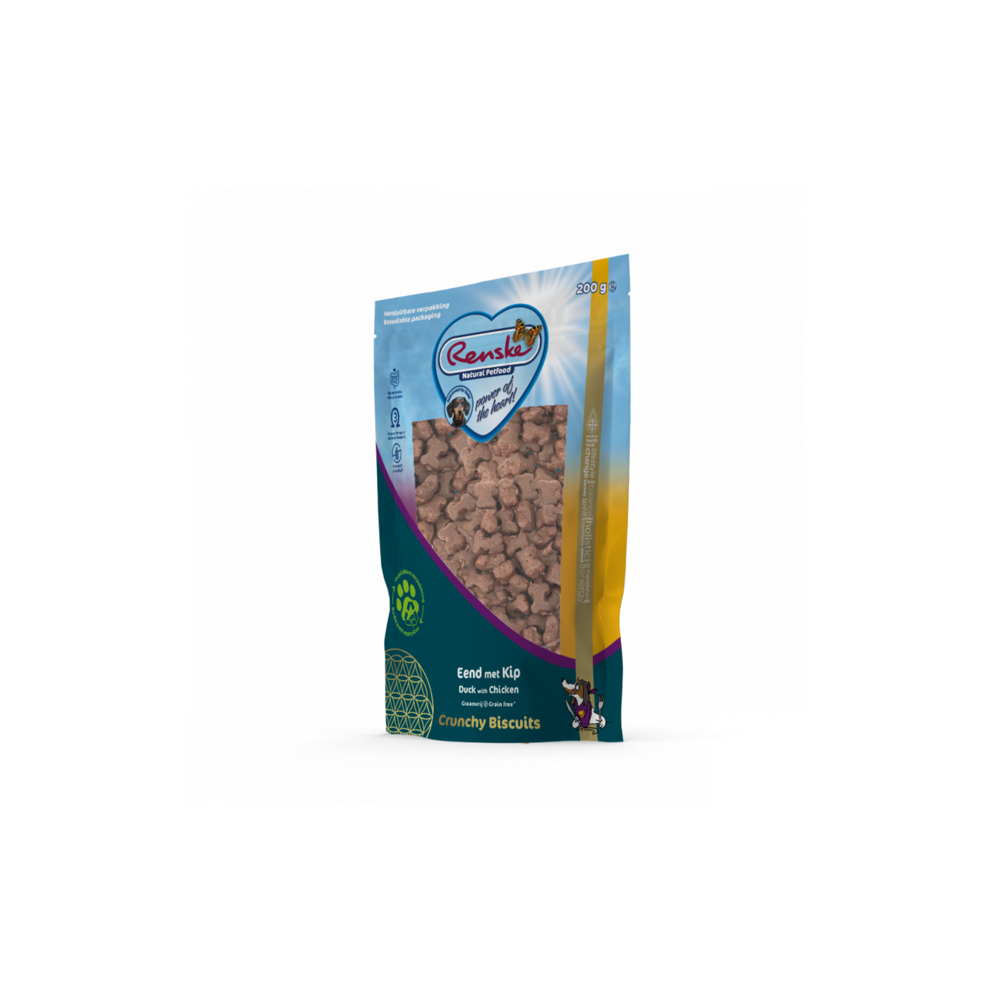 Hondensnacks - Renske - Gezonde Beloning Hond Crunchy Eend met Kip