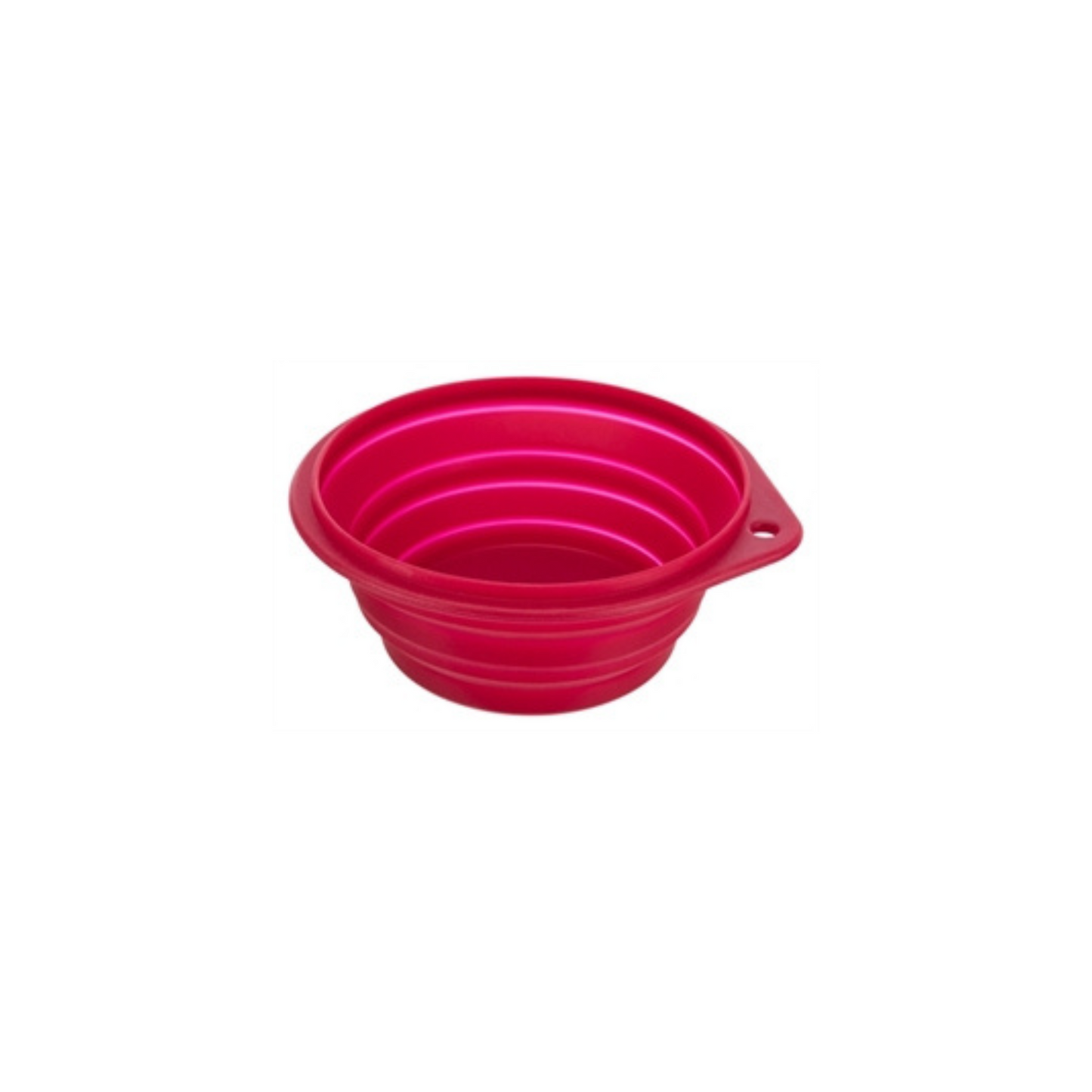 Honden voer/drinkbak voor op reis - rood en zwart
