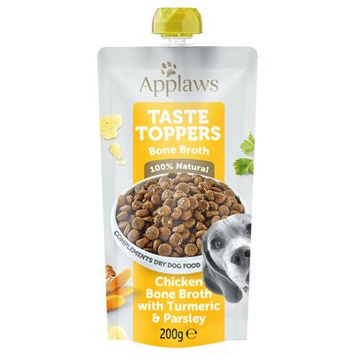 Applaws Taste Toppers -
Kippenbeenderbouillon met Kurkuma & Peterselie