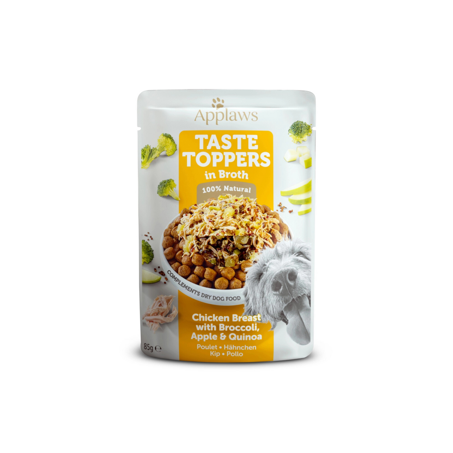 Applaws - Dog Taste Toppers - Kip met broccoli in bouillon 85 gr.