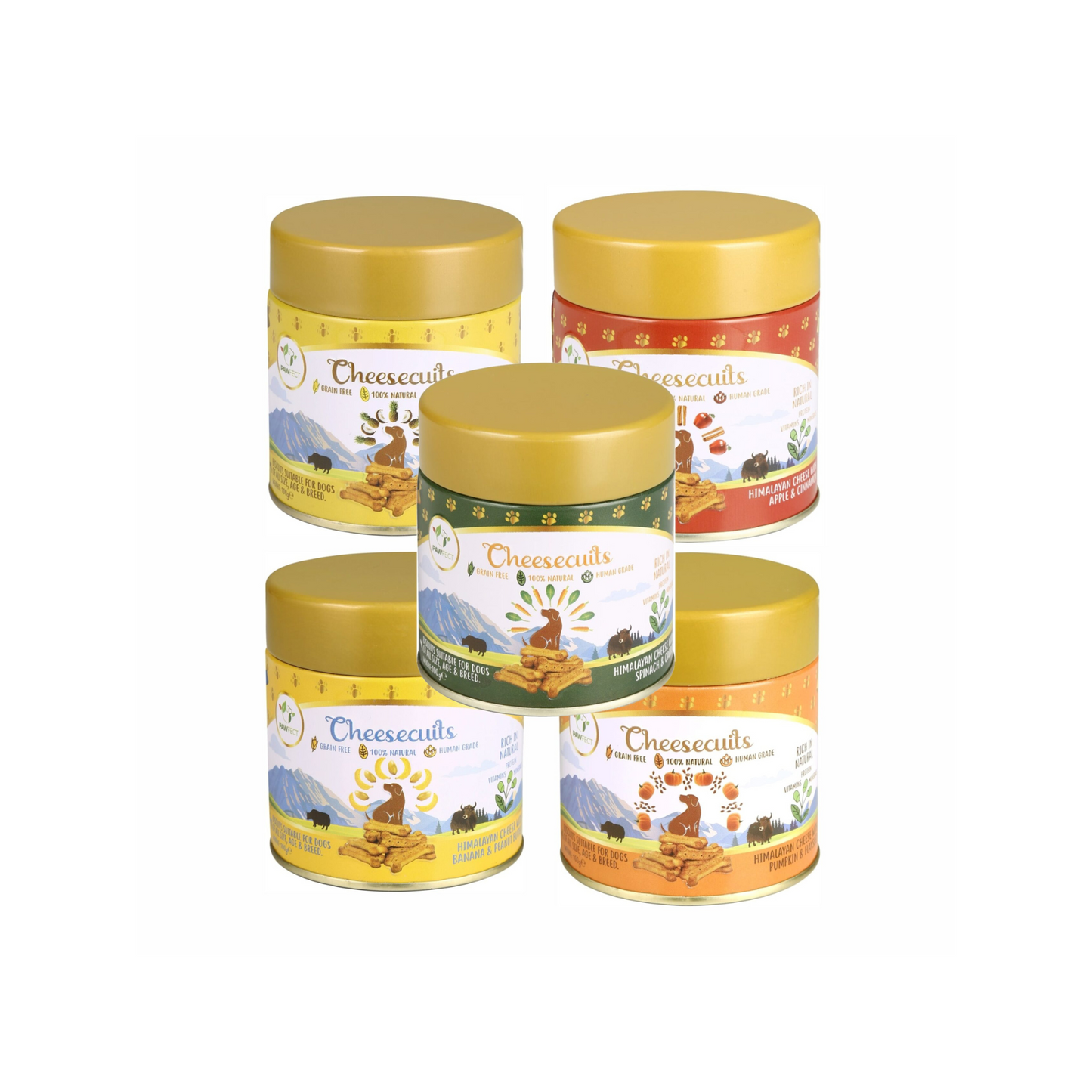 Snack voor honden - Pawfect - Cheesecuits (Kaas biscuits)