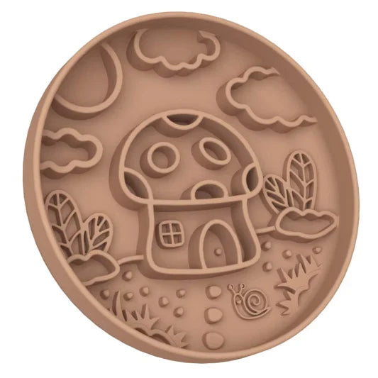Slowfeeder - Paddenstoel - Bruin/beige