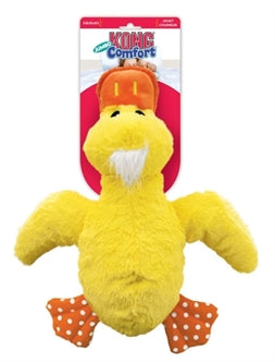 Sterk hondenspeelgoed - Kong Comfort Jumbo Eend - Geel en paars