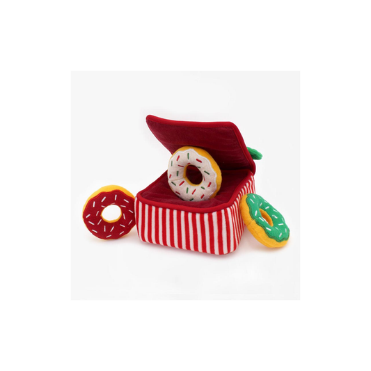 Kerst hondenspeelgoed - Holiday Burrow Donutz Box