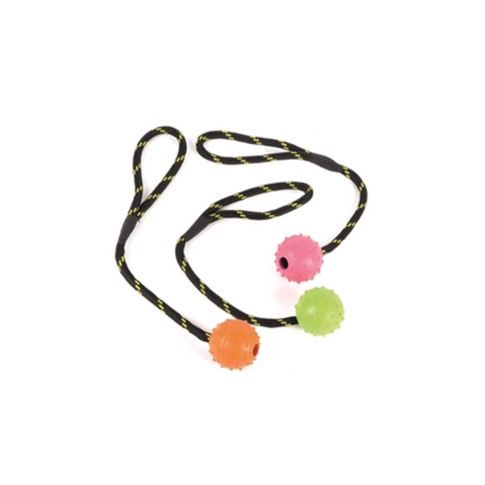 Sterk hondenspeelgoed en waterspeelgoed - Happy Pet Tough Toys Floater Rubber Bal Touw