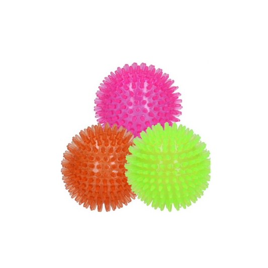 Sterk hondenspeelgoed - Dog Comets Exoplanet Egelbal - Groen, oranje en roze