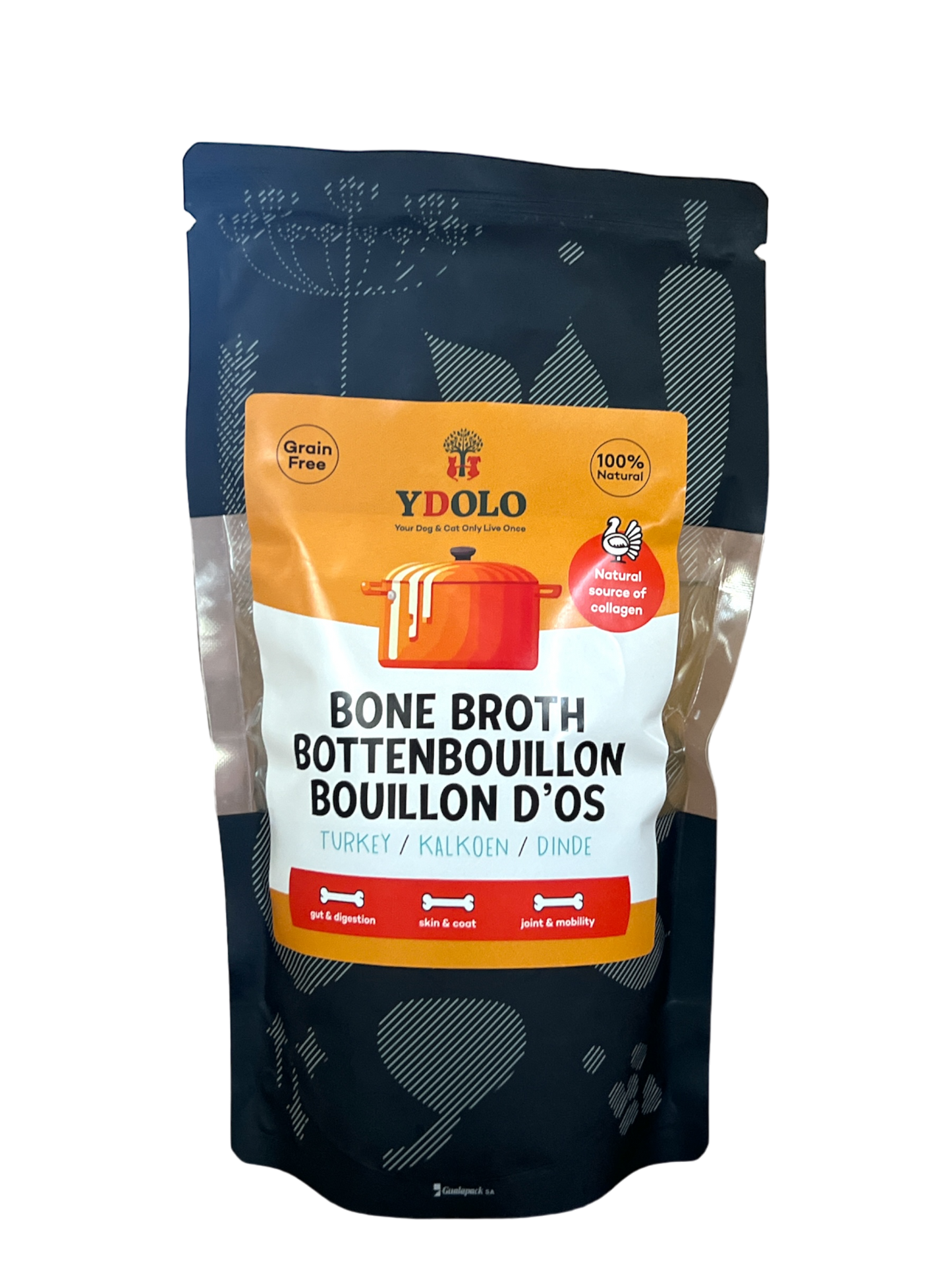 YDOLO - Bottenbouillon BIO Kalkoen