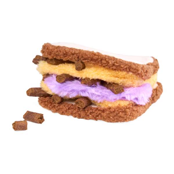Hondenspeelgoed - ZippyPawq - Snufflerz – PB & J Sandwich