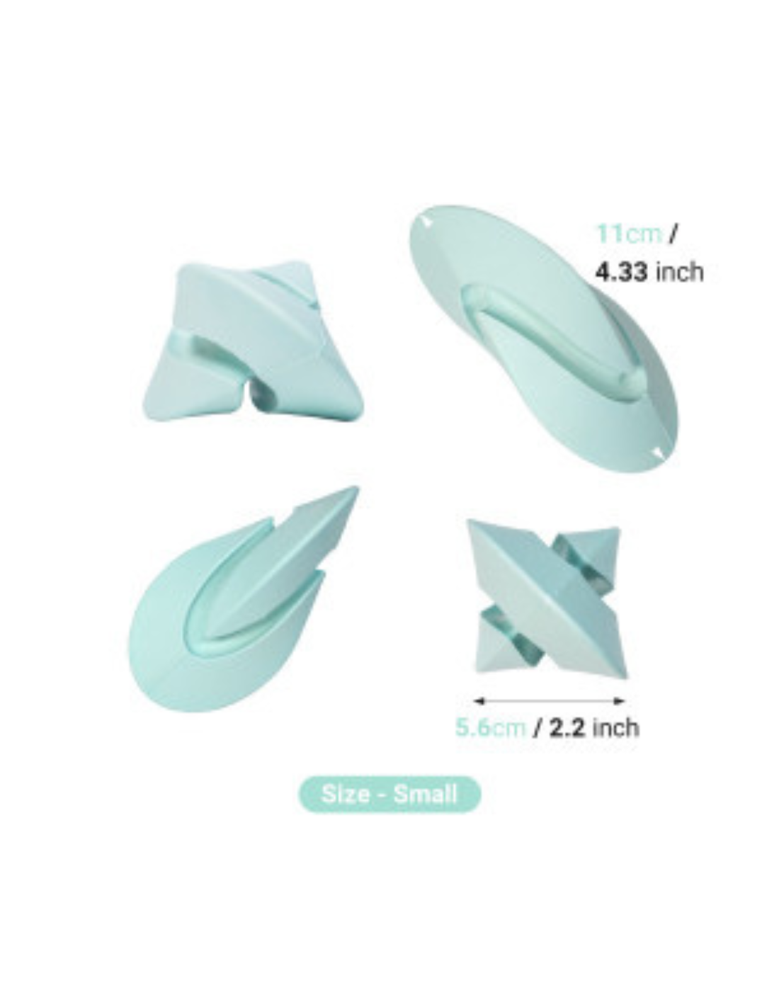 Chewtastic Geometrics Gentle Natural Rubber Soft - Turqouise