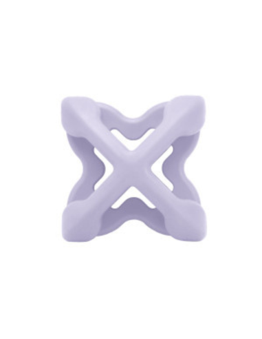 Chewtastic Geometrics Gentle Natural Rubber Soft - Paars