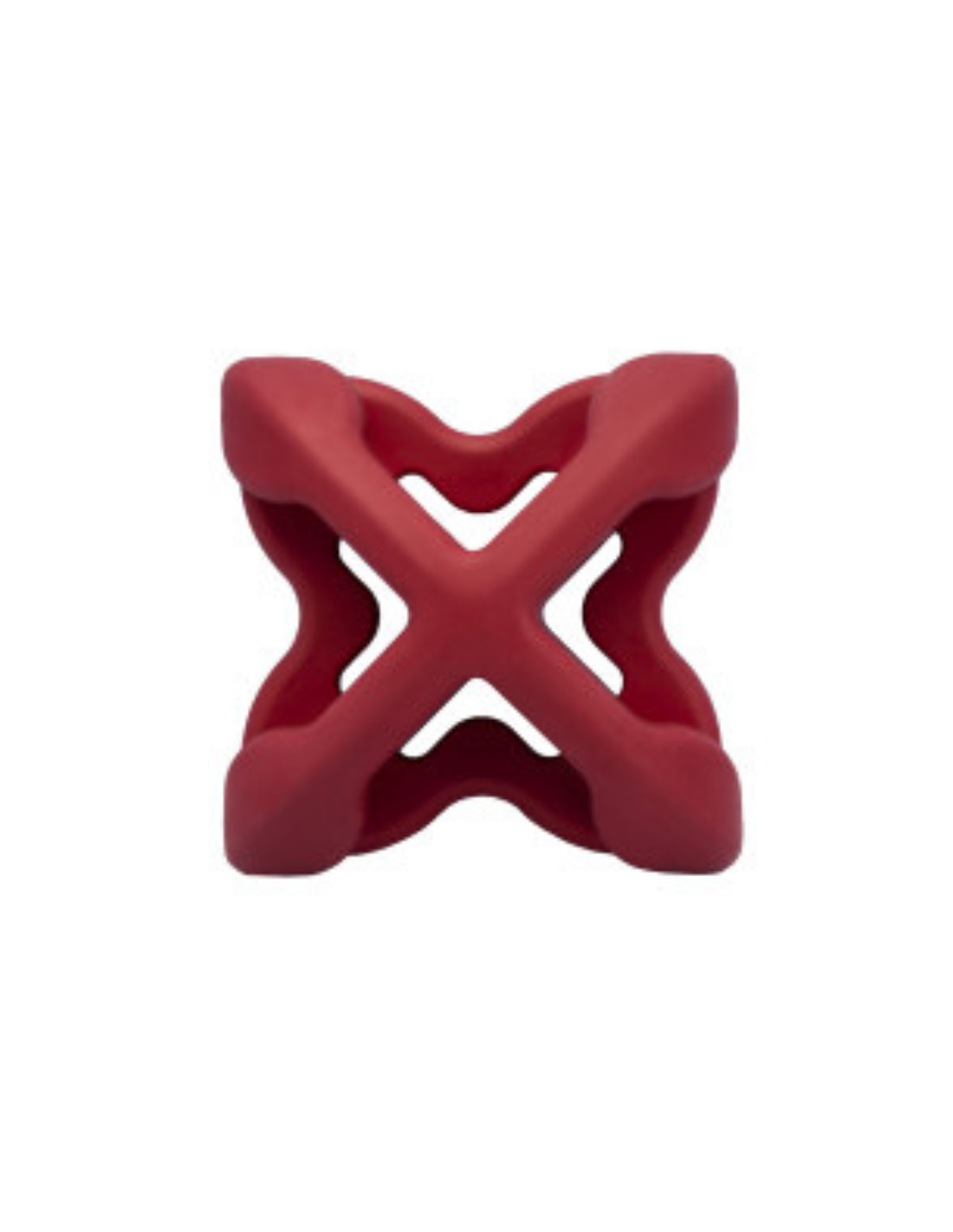 Chewtastic Geometrics Natural Rubber - rood